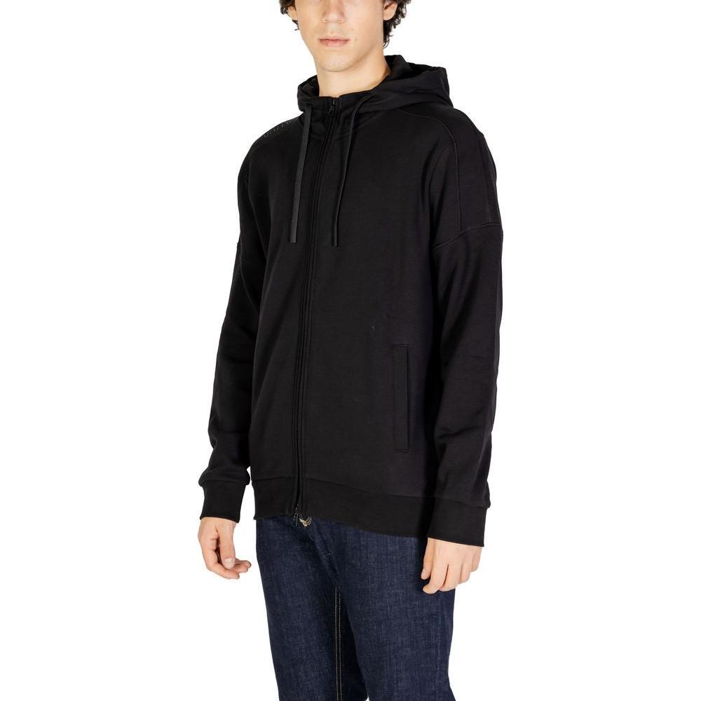 EA7 Emporio Armani Black Cotton Hoody EA-14717400009-IT42 | XS