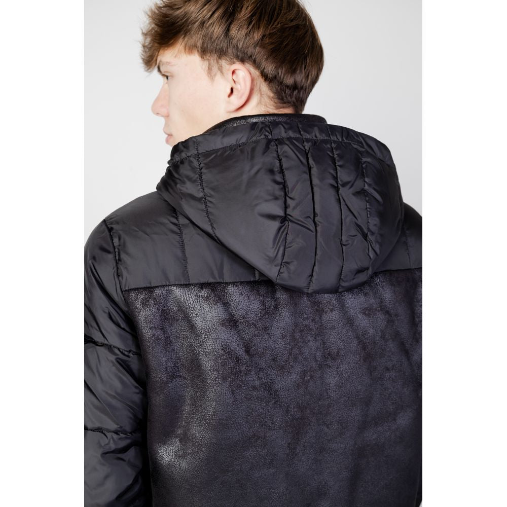 EA7 Emporio Armani Black Polyester Jackets & Coat EA-11841900009-IT44 | S