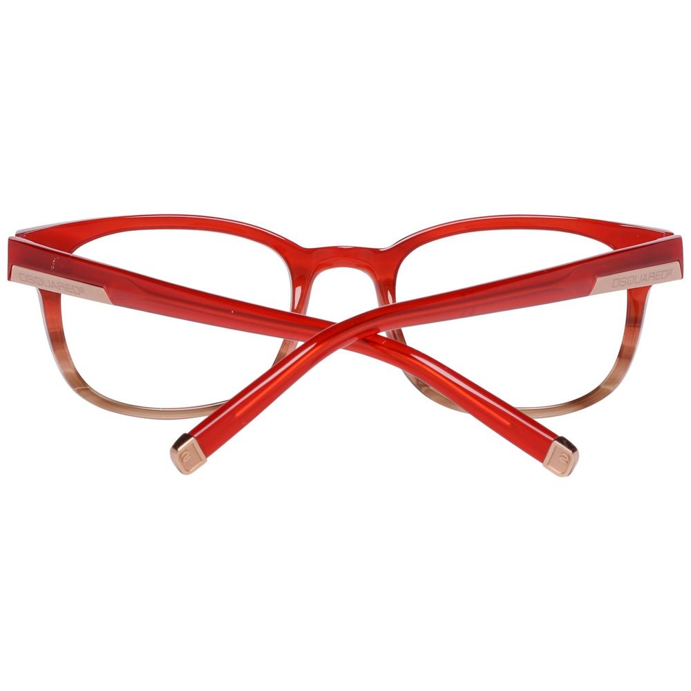Dsquared² Bicolor Plastic Glasses (Frames) in net color, unisex design, model DQ5051-068-49, size 49/20/140 mm.