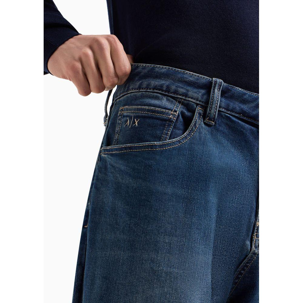 Armani Exchange Blue Cotton Jeans & Pant AR-13326900176-W29 | L30