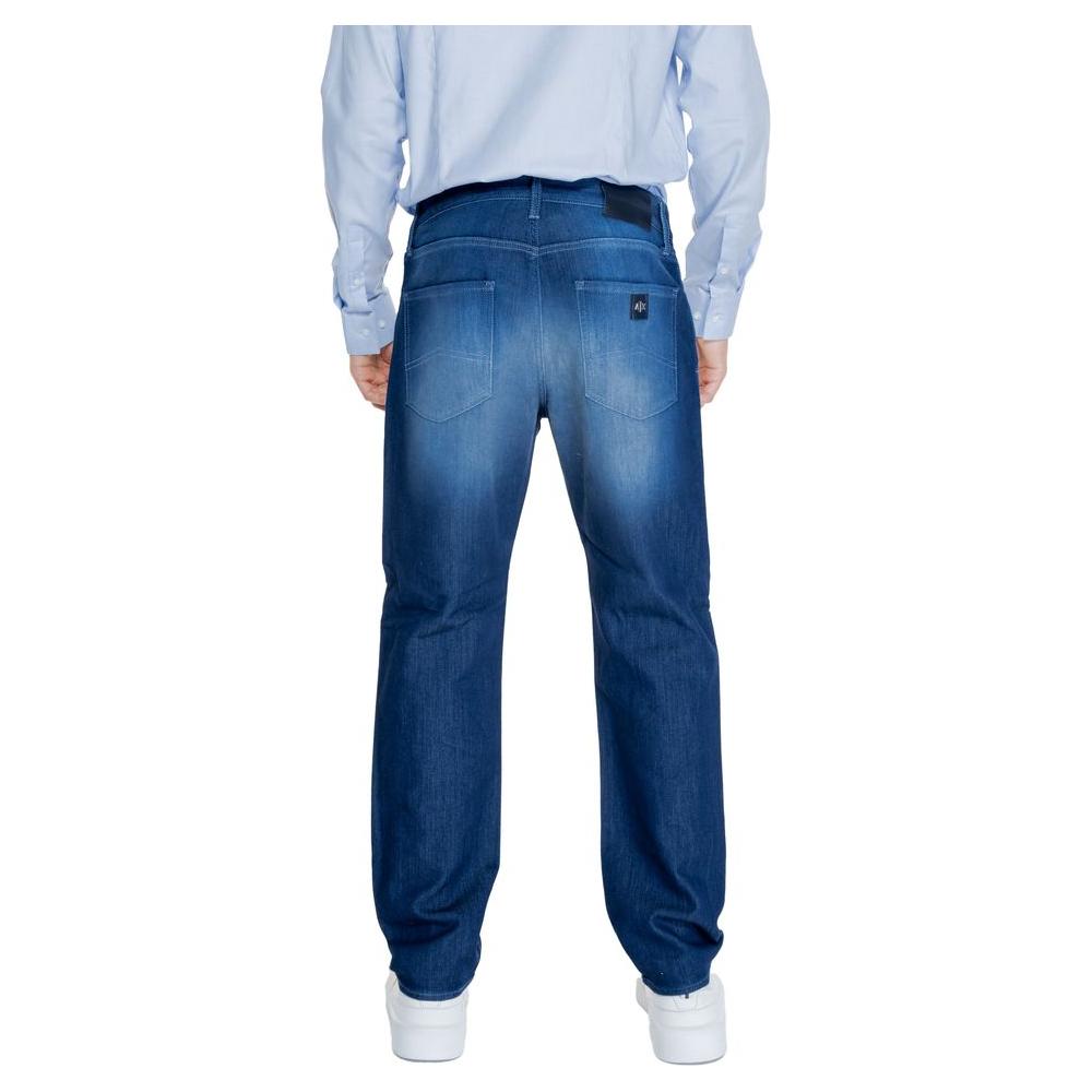 Armani Exchange Blue Cotton Skinny Pant AR-14713900237-W38 | L32
