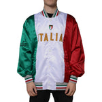 Dolce & Gabbana Multicolor Italia Button Down Bomber Jacket JKT3868-50