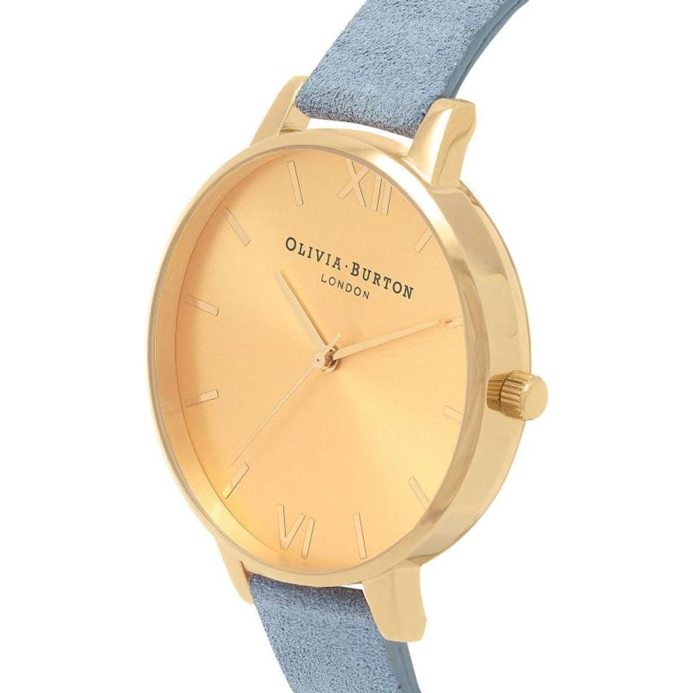 Olivia Burton Blue Artificial Leather Dress Watch
