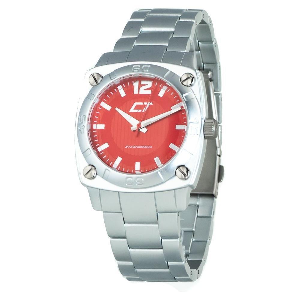 Chronotech Silver Stainless Steel Watch