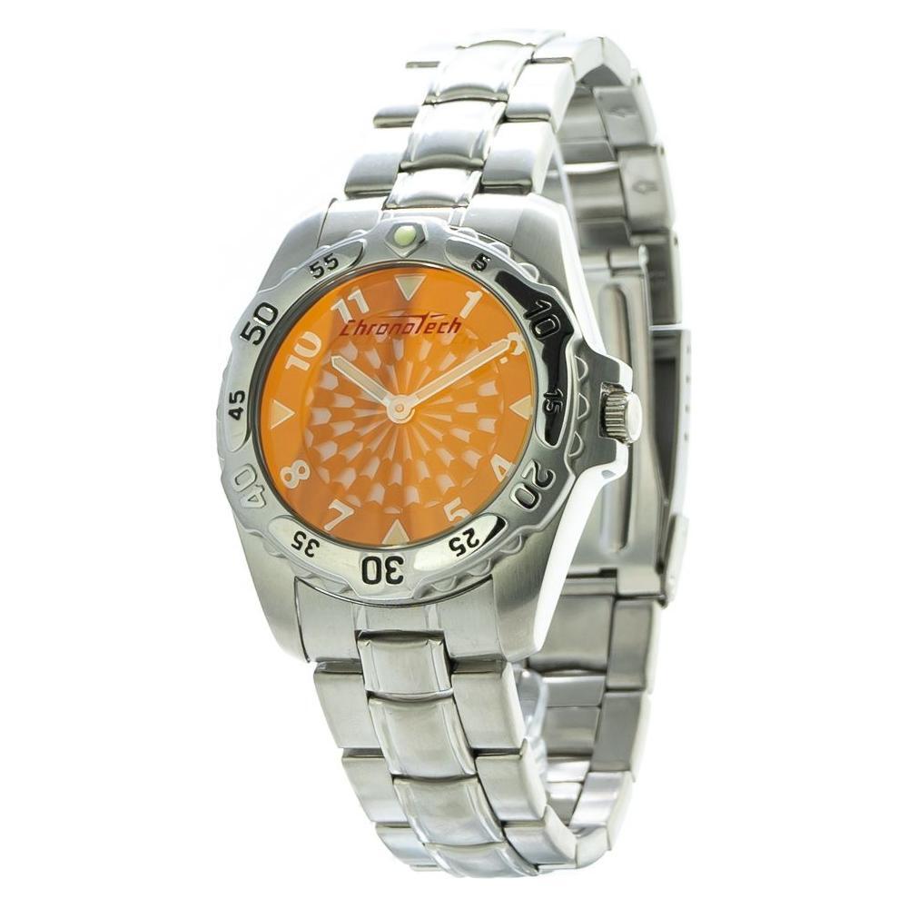 Chronotech Silver Stainless Steel Dress Watch