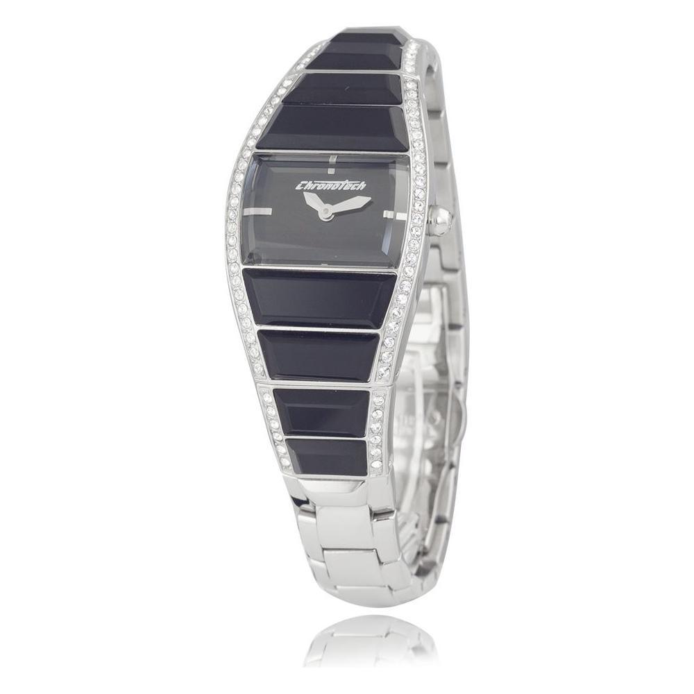Chronotech Silver Stainless Steel Watch