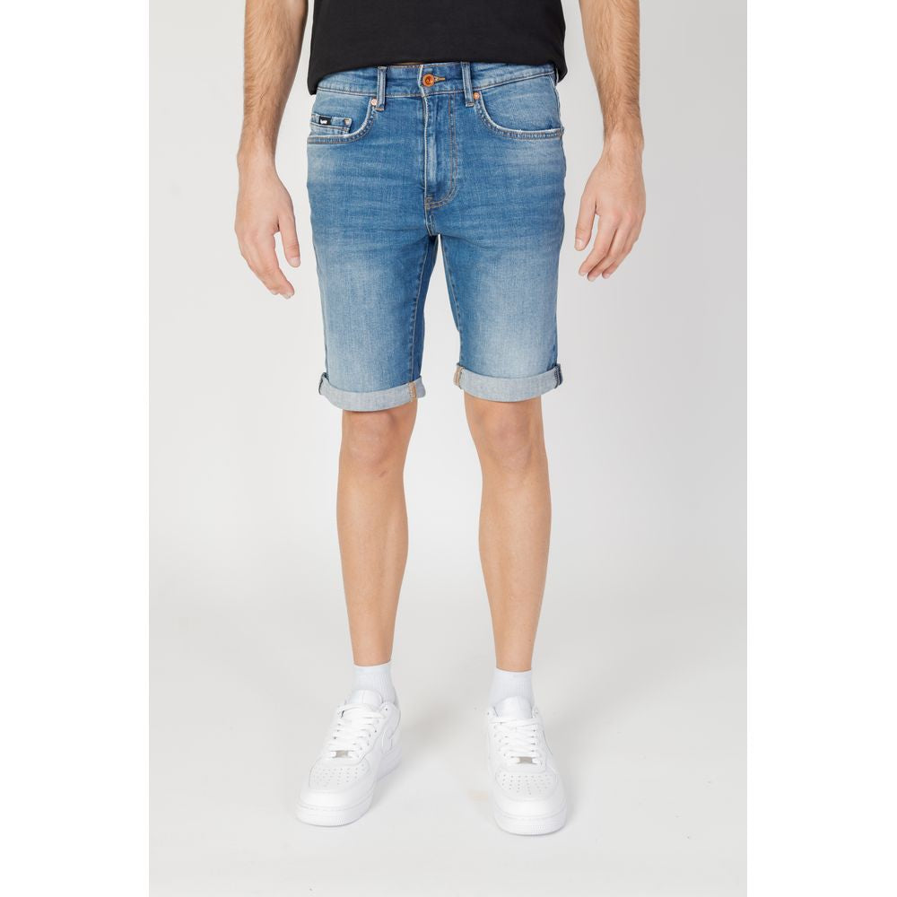 Gas Blue Cotton Bermuda GA-13363500176-W31