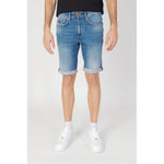 Gas Blue Cotton Bermuda GA-13363500176-W31