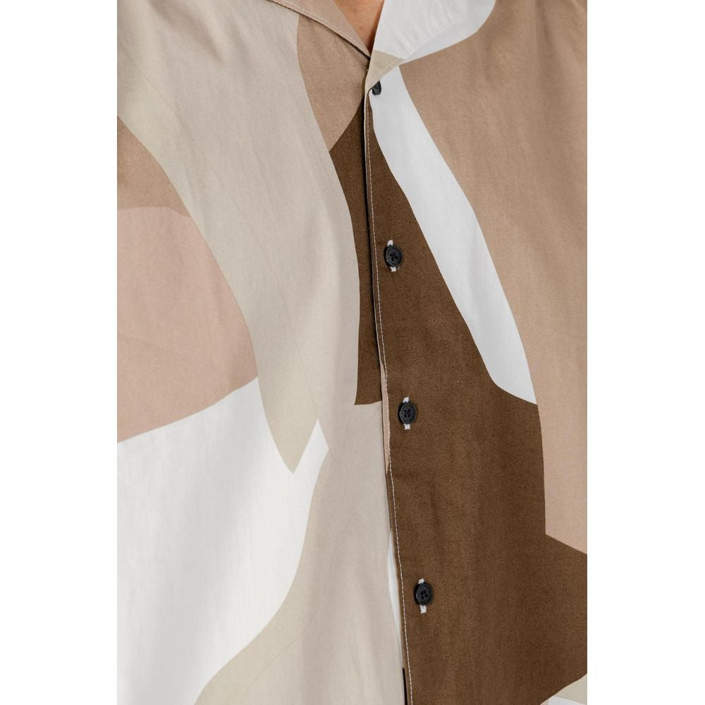 Only & Sons Brown Cotton Shortsleeve