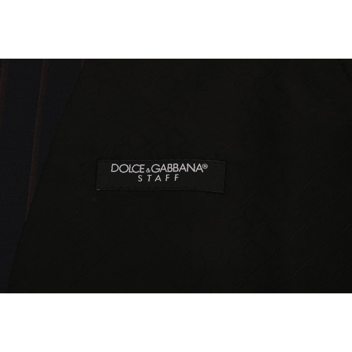 Dolce & Gabbana Blue Wool Stretch Vest SIG60338-1