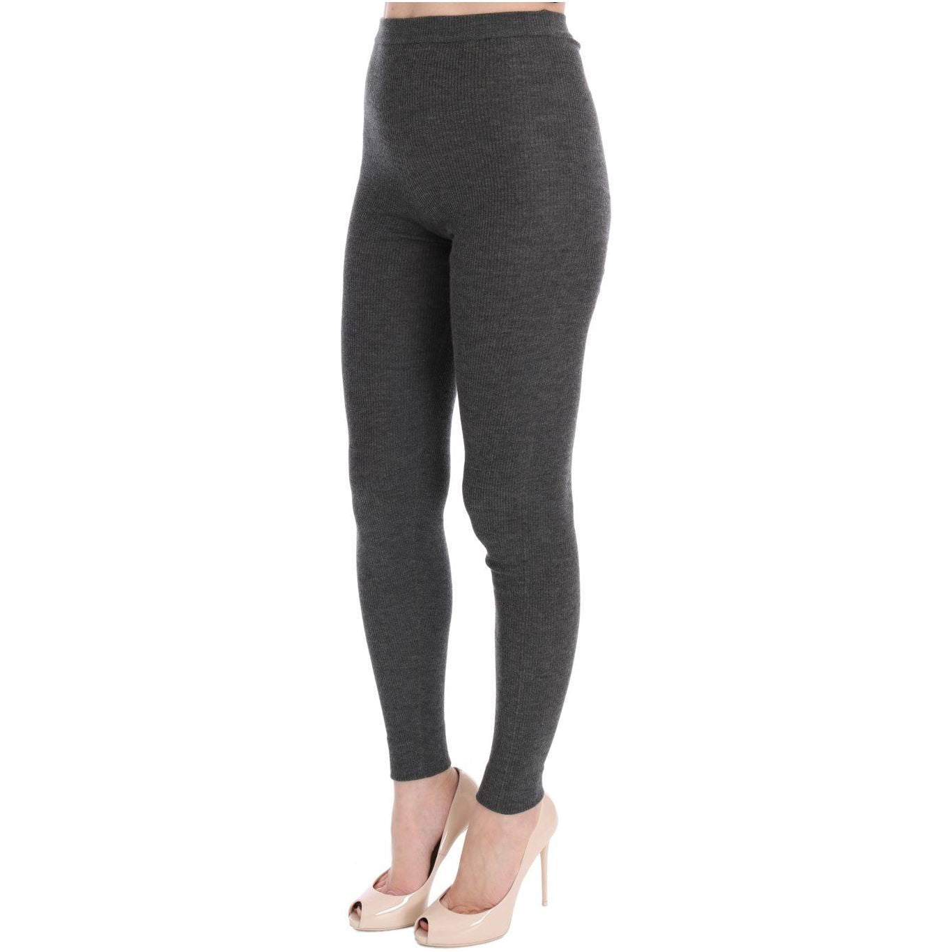 Dolce & Gabbana Gray Cashmere Stretch Tights LOD10008-7