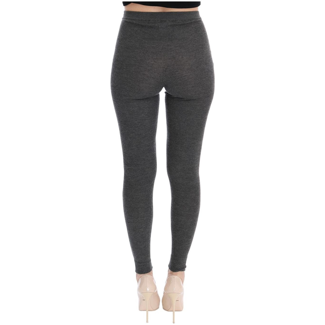 Dolce & Gabbana Gray Cashmere Stretch Tights LOD10008-7