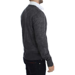 Costume National Gray Wool Button Cardigan Sweater SIG17808-3