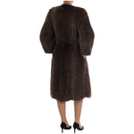 Dolce & Gabbana Brown Raccoon Fur Coat Jacket JKT1125-1