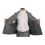 Dolce & Gabbana Elegant Black Double-Breasted Suit Suit Dolce & Gabbana Dark Slate Gray