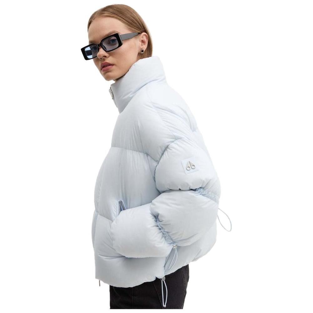 Moose Knuckles Light Blue Nylon Women Jacket MO-14453-S
