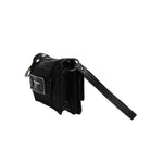 Dolce & Gabbana Black Fabric Logo Two Way Clutch Crossbody Bag BAG4044