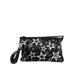 Dolce & Gabbana Black White Stars Pattern Clutch Pouch Bag BAG4045