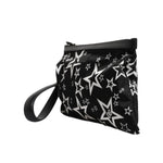 Dolce & Gabbana Black White Stars Pattern Clutch Pouch Bag BAG4045