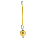 Dolce & Gabbana Yellow Round Leather DG Logo Coin Purse Lanyard Wallet BAG4234