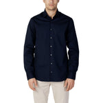 Calvin Klein Blue Cotton Shirt CA-10283000010-IT41 | L