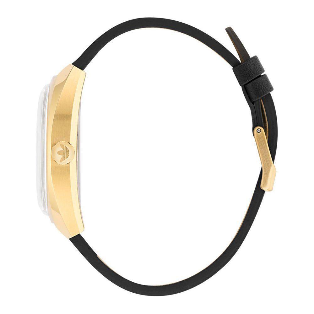 Adidas Black Leather Watch