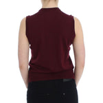 Dolce & Gabbana Red Sleeveless Crewneck Vest Pullover SIG13334-3