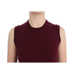 Dolce & Gabbana Red Sleeveless Crewneck Vest Pullover SIG13334-3
