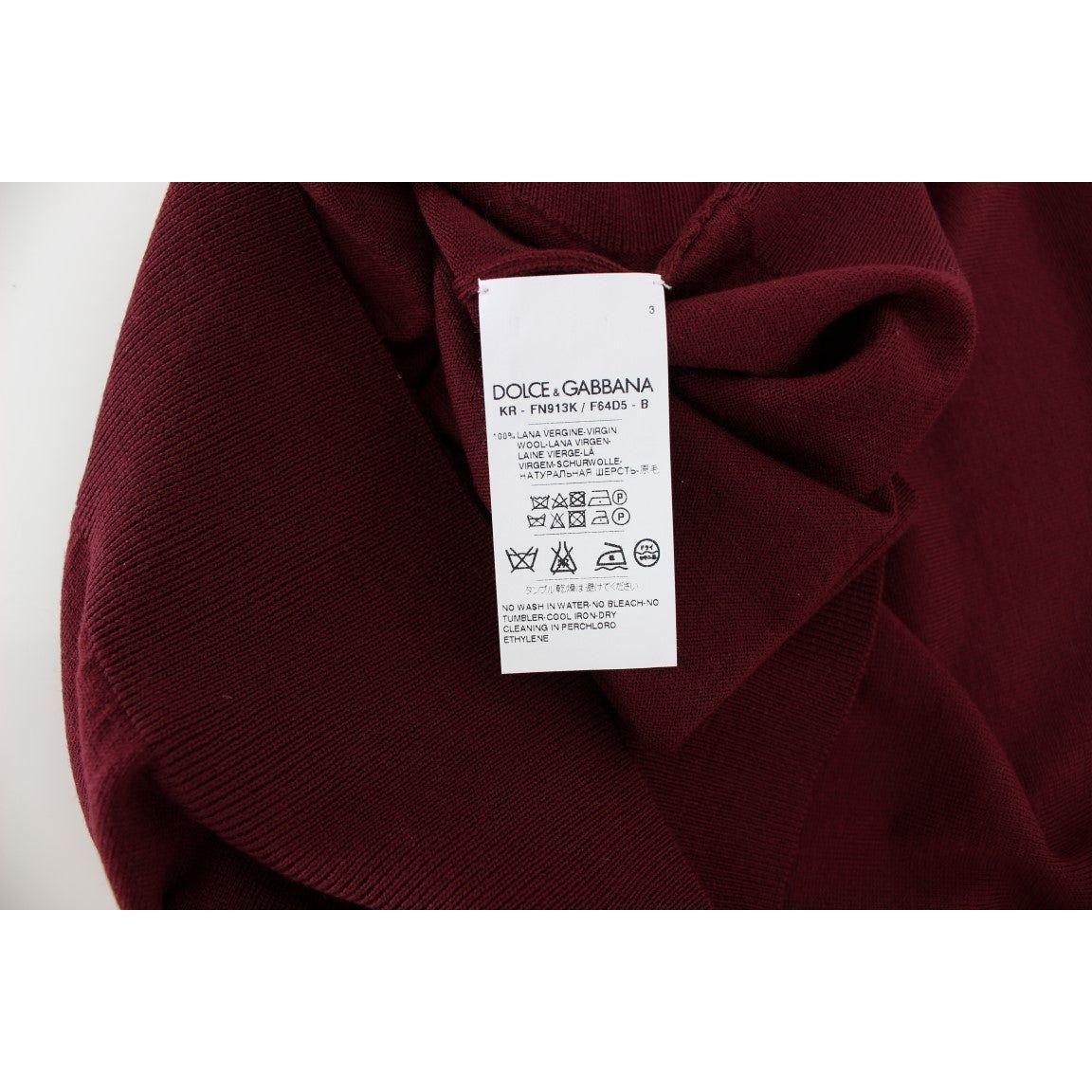 Dolce & Gabbana Red Sleeveless Crewneck Vest Pullover SIG13334-3