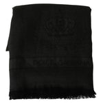 Dolce & Gabbana Green Brown Wrap Cashmere Shawl Scarf