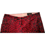 Dolce & Gabbana Red Leopard Cotton Stretch Skinny Denim Jeans PAN75700-48