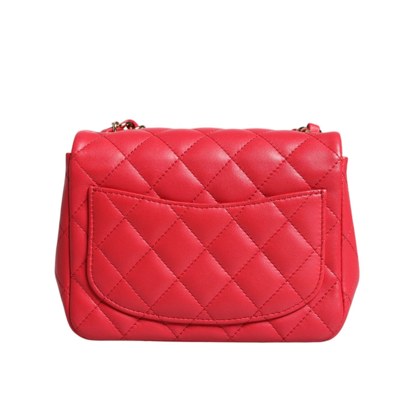 Chanel Pink Matelasse Chain Shoulder Lambskin Purse Mini CHA177
