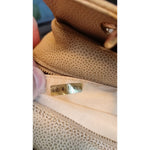 Chanel Beige Caviar De Coco Chain Leather Purse Bag CHA128