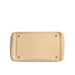 Chanel Beige Caviar De Coco Chain Leather Purse Bag CHA128