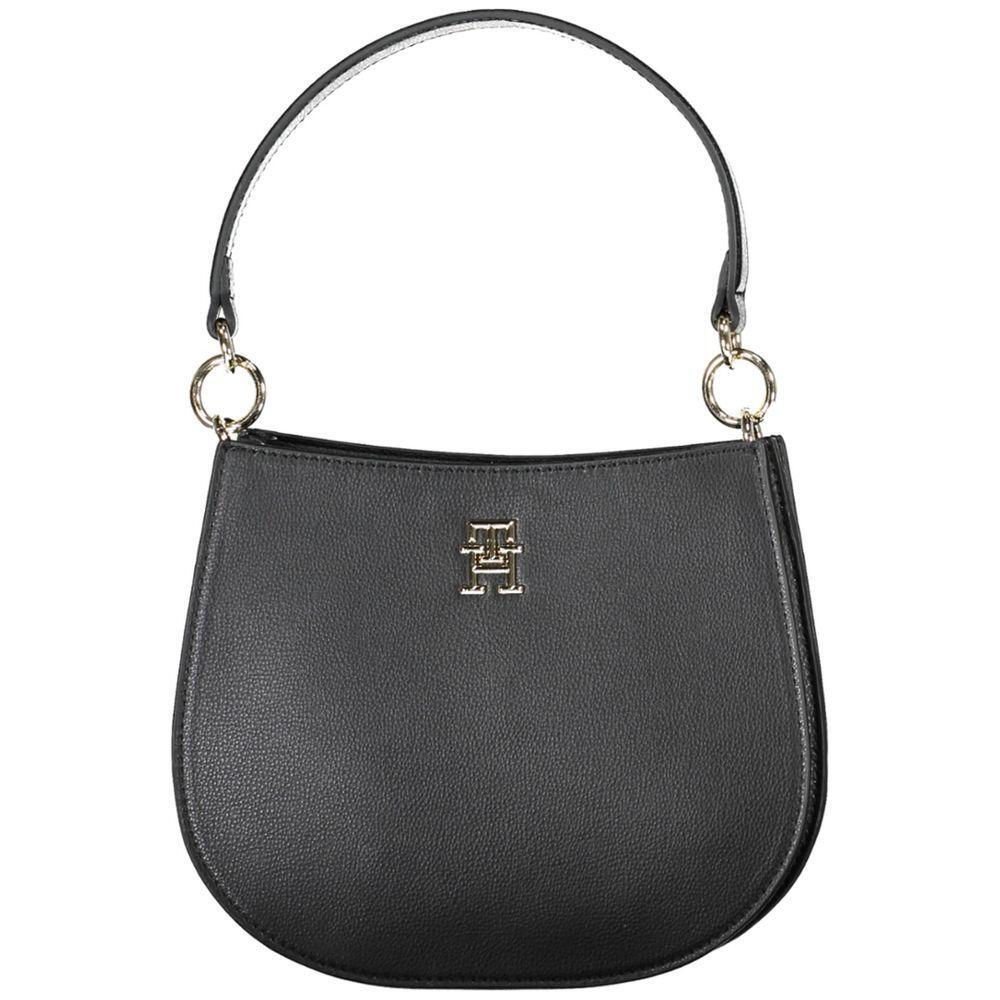 Tommy Hilfiger Black Polyester Women Handbag TO-20453-FBB-321
