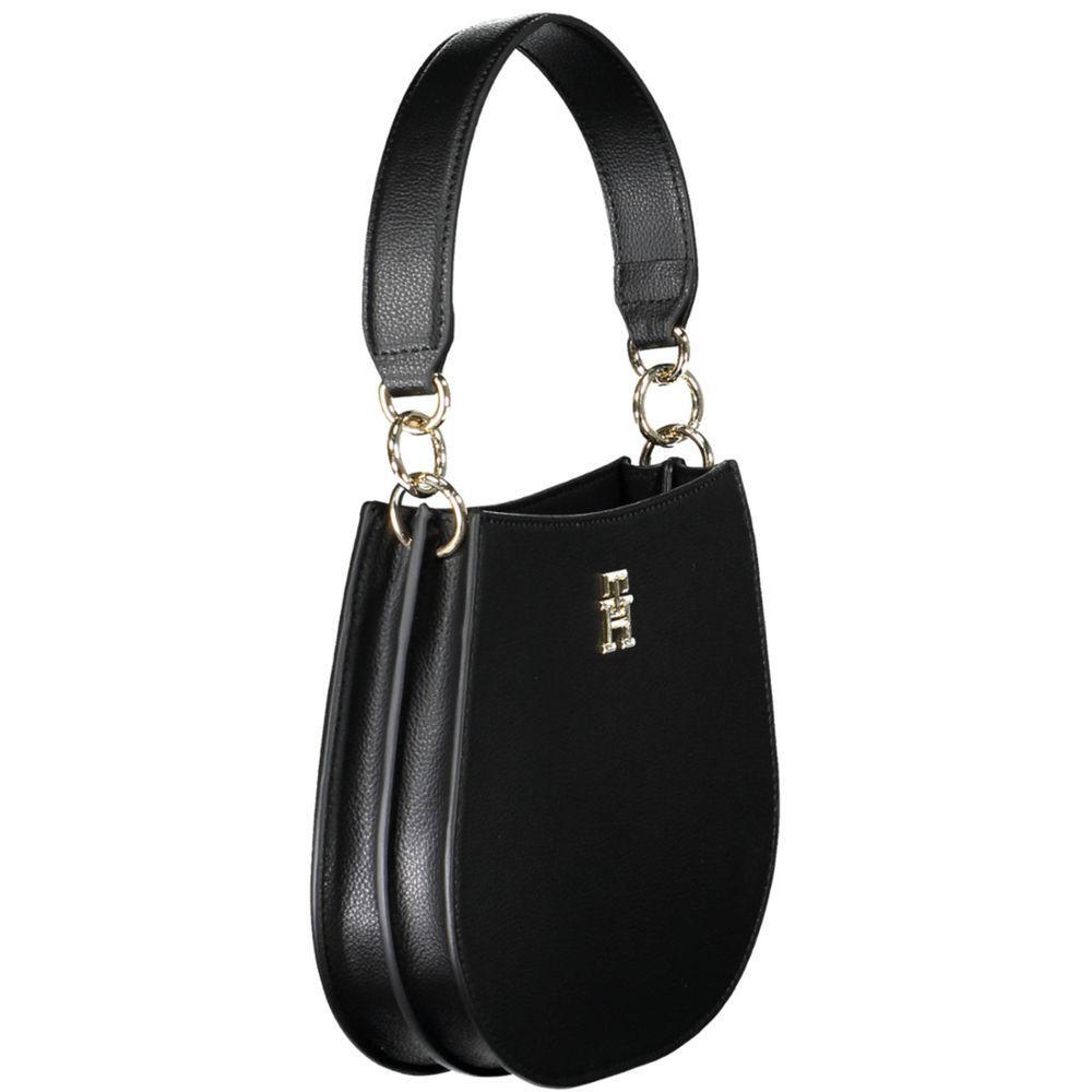 Tommy Hilfiger Black Polyester Women Handbag TO-20453-FBB-321