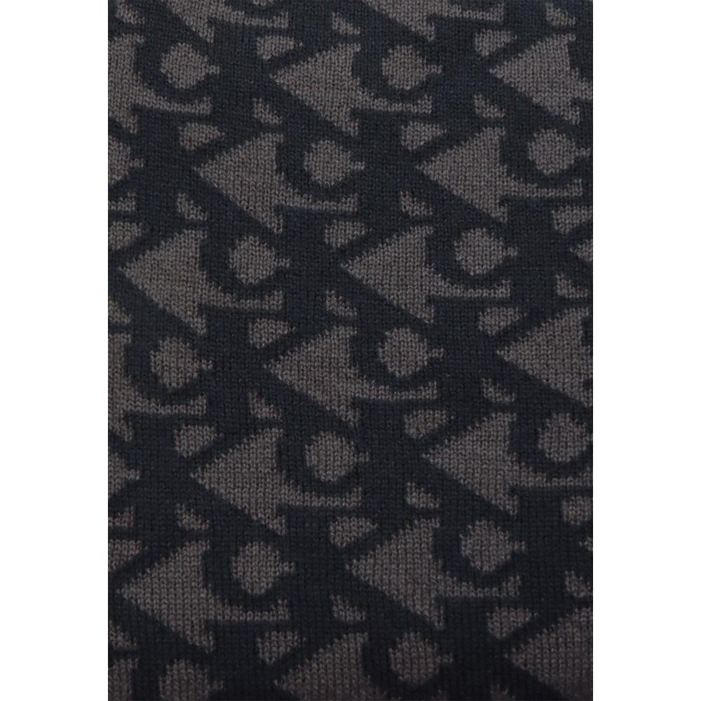 Calvin Klein Jeans Black Recycled Polyester Scarf CAKLJE-16491500009
