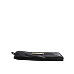 Dolce & Gabbana Black Nylon Logo Plaque Keyring Pouch Clutch Bag BAG4043