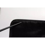 Dolce & Gabbana Black Nylon Logo Plaque Keyring Pouch Clutch Bag BAG4043