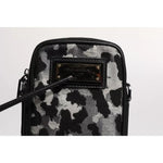 Dolce & Gabbana Multicolor Camouflage Jacquard Logo Plaque Crossbody Bag BAG4052