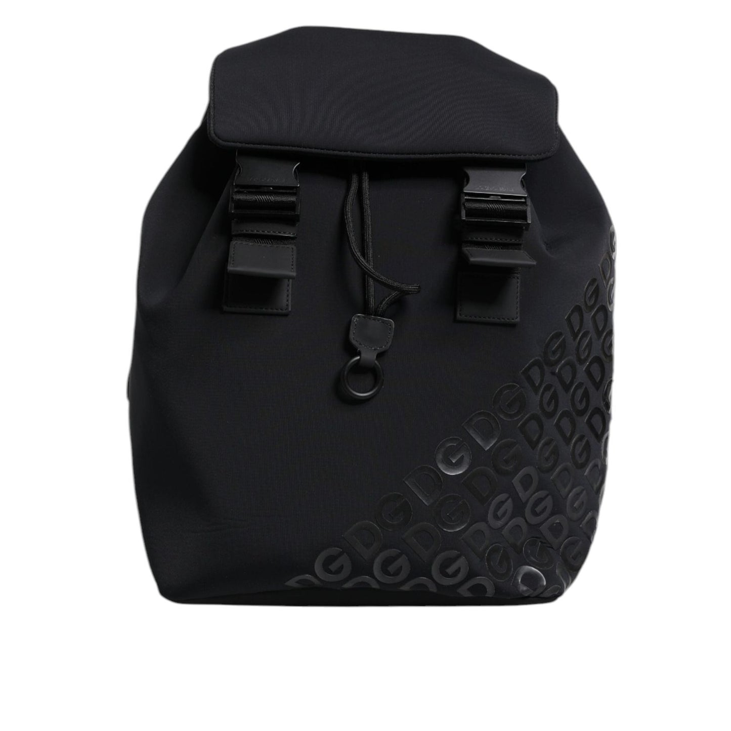 Dolce & Gabbana Black Neoprene Nylon DG Logo School Backpack Bag BAG4064