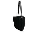 Dolce & Gabbana Black Cashmere Knitted Leather Shoulder Bag BAG1654