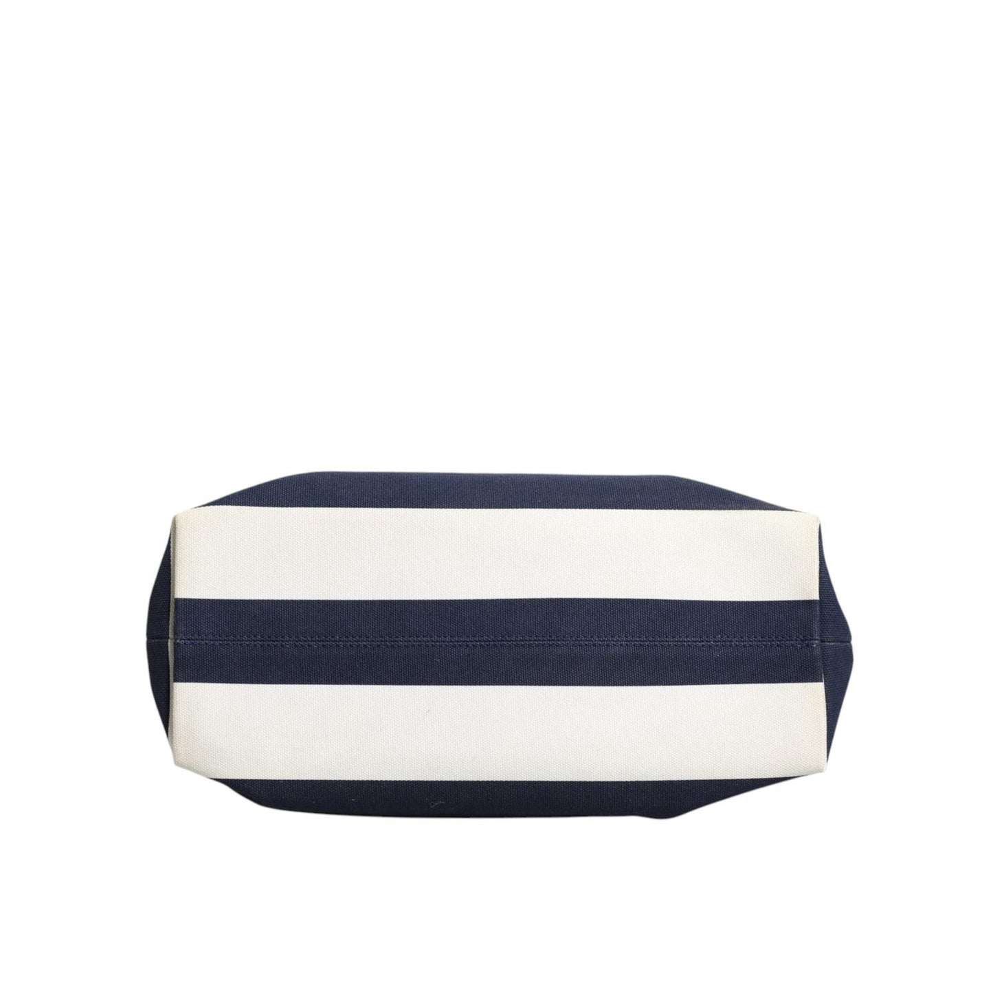 Dolce & Gabbana White Navy Striped Canvas Top Handle Tote Tote Bag BAG4048