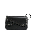 Dolce & Gabbana Black Small Leather Studded Shoulder Crossbody Bag BAG4081