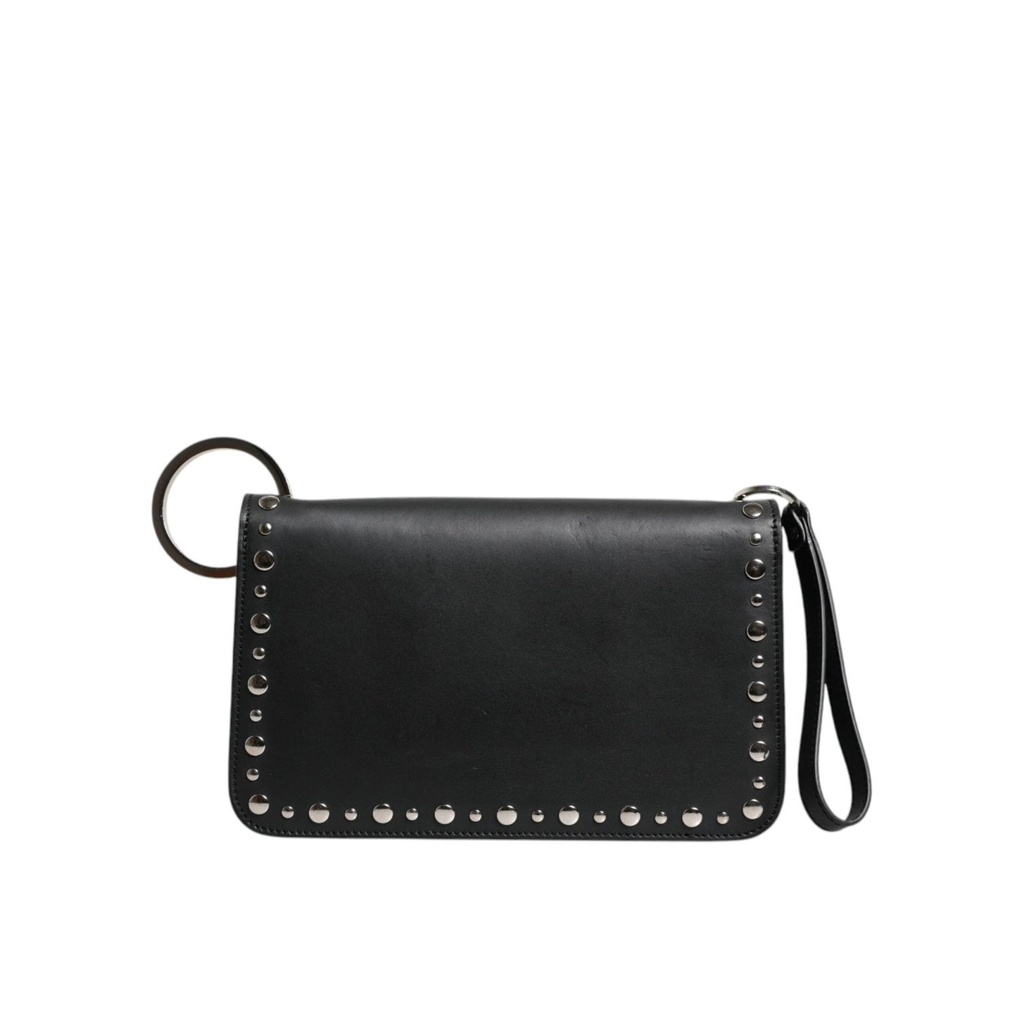 Dolce & Gabbana Black Small Leather Studded Shoulder Crossbody Bag BAG4081