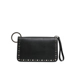 Dolce & Gabbana Black Small Leather Studded Shoulder Crossbody Bag BAG4081