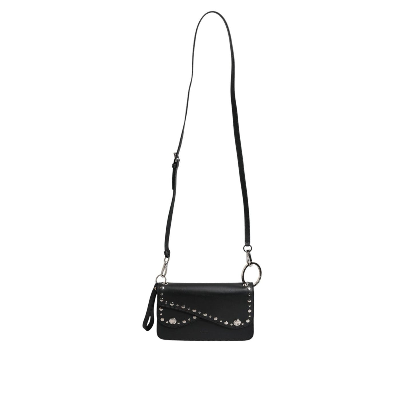 Dolce & Gabbana Black Small Leather Studded Shoulder Crossbody Bag BAG4081