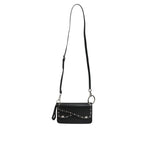 Dolce & Gabbana Black Small Leather Studded Shoulder Crossbody Bag BAG4081