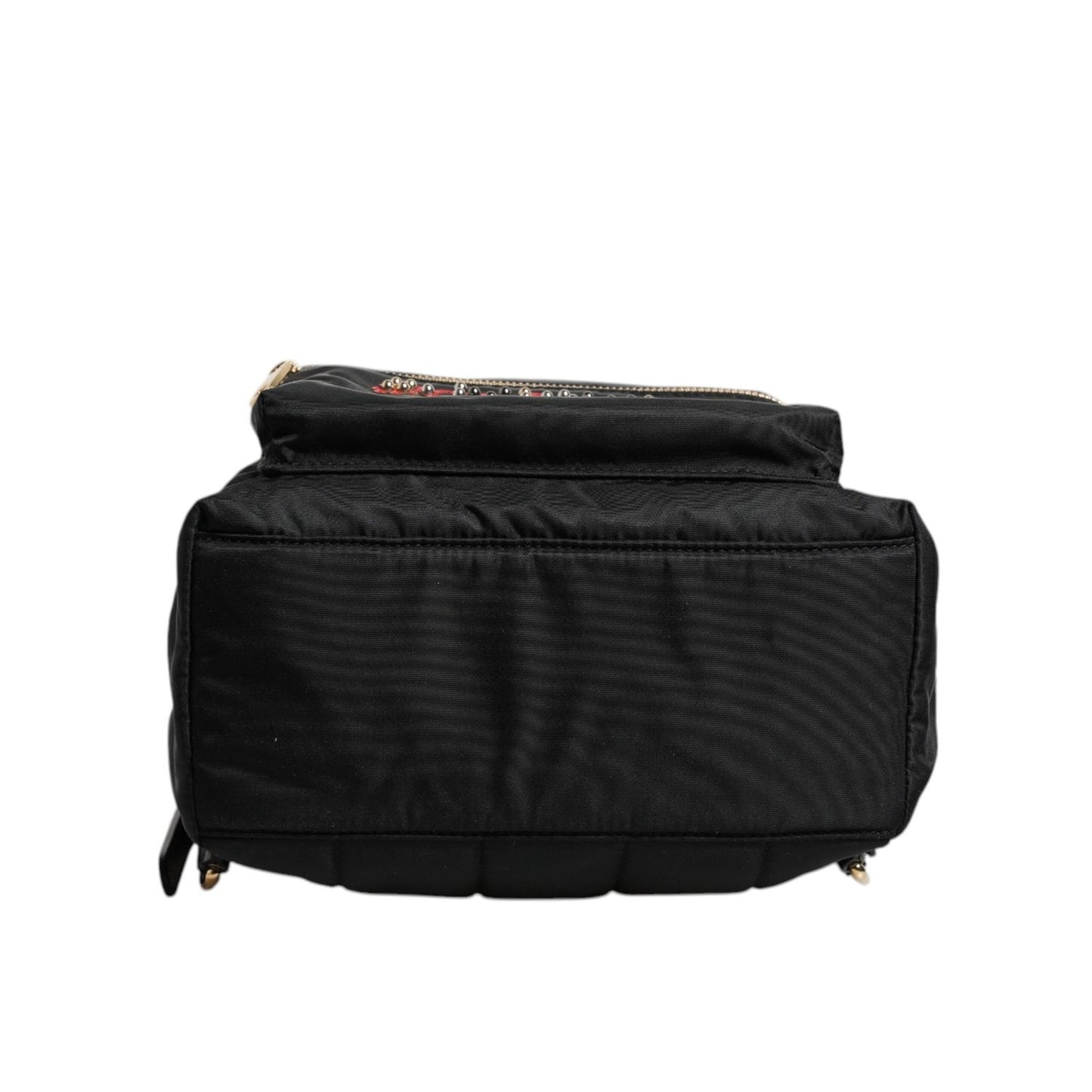 Dolce & Gabbana Black Nylon #DGFAMILY VULCANO Embellished Backpack Bag BAG4084