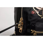 Dolce & Gabbana Black Nylon #DGFAMILY VULCANO Embellished Backpack Bag BAG4084
